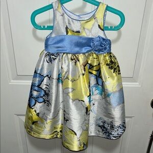 🦋Cherokee White and Blue Sleeveless Sundress for Wedding Guest